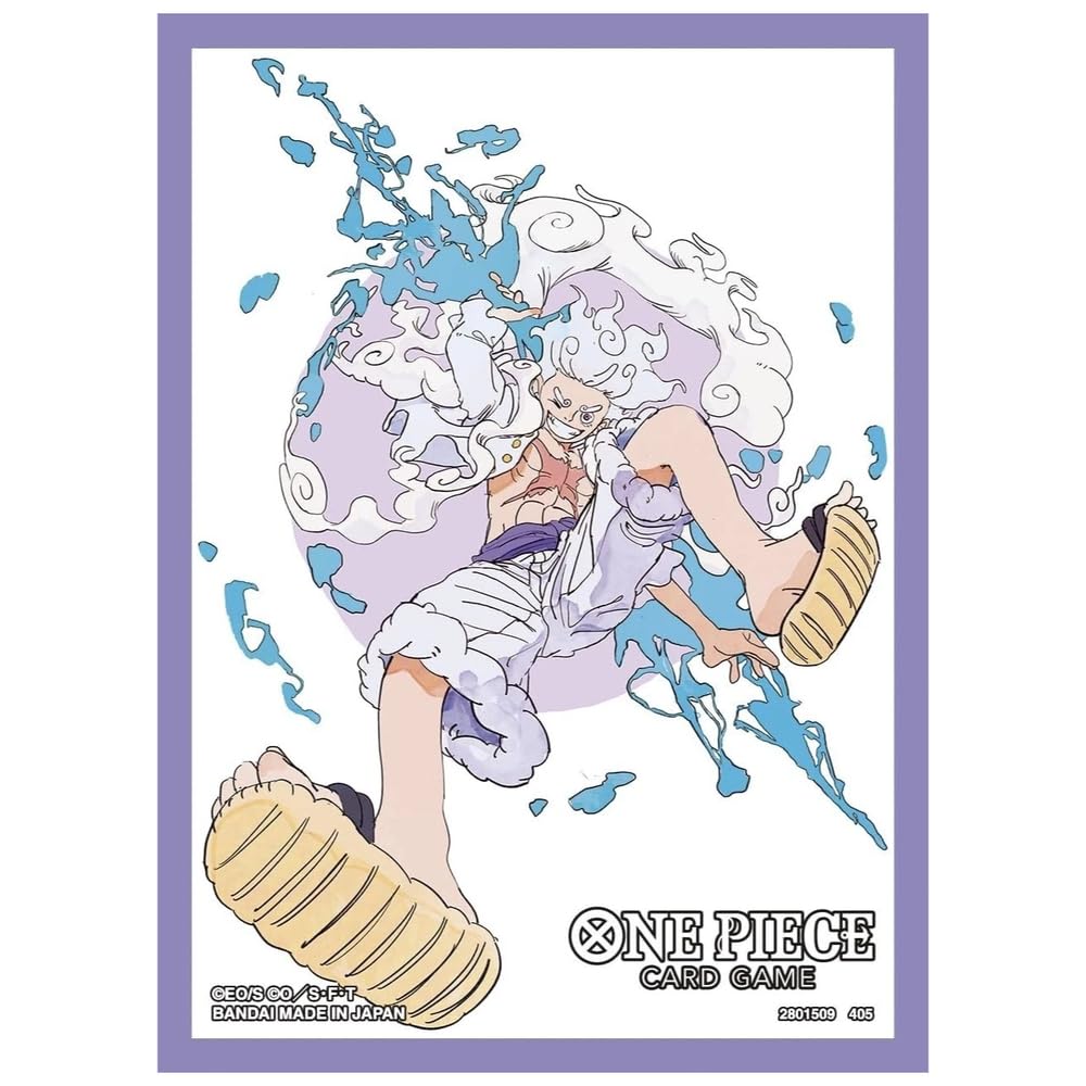 One Piece Card Game Protective Sleeves - Official Sleeve Set 12 - Monkey D. Luffy Gear 5-70ct Sleeves