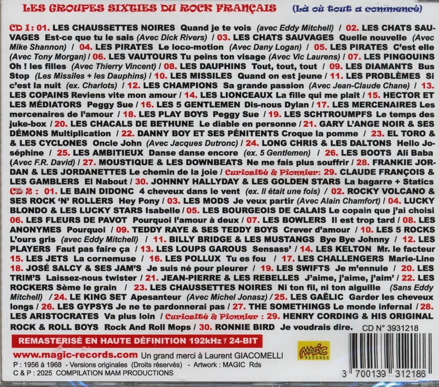 Les Groupes Sixties De Rock Francais