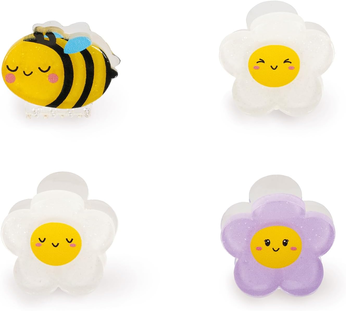 Clip Me Up! - Set Of 4 Mini Hair Clips - Bee