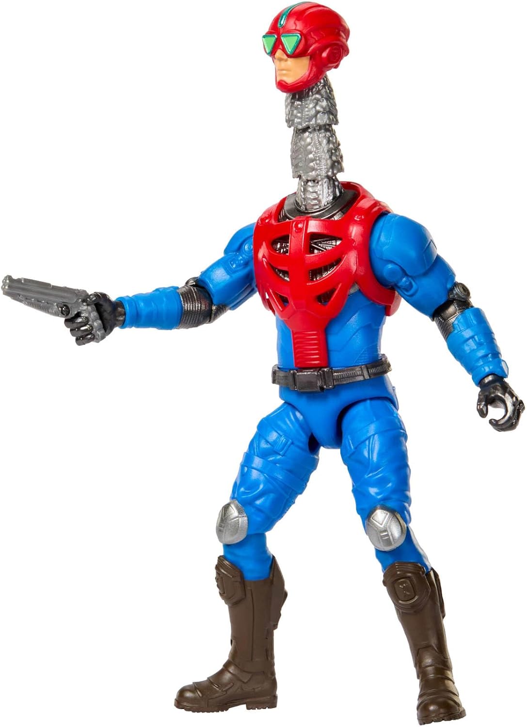 Masters of the Universe - Mekaneck, action figure dell'eroico periscopio umano da 14cm ispirata al film, con 14 articolazioni mobili e accessorio lanciamissili incluso, 6+ anni, JKH94