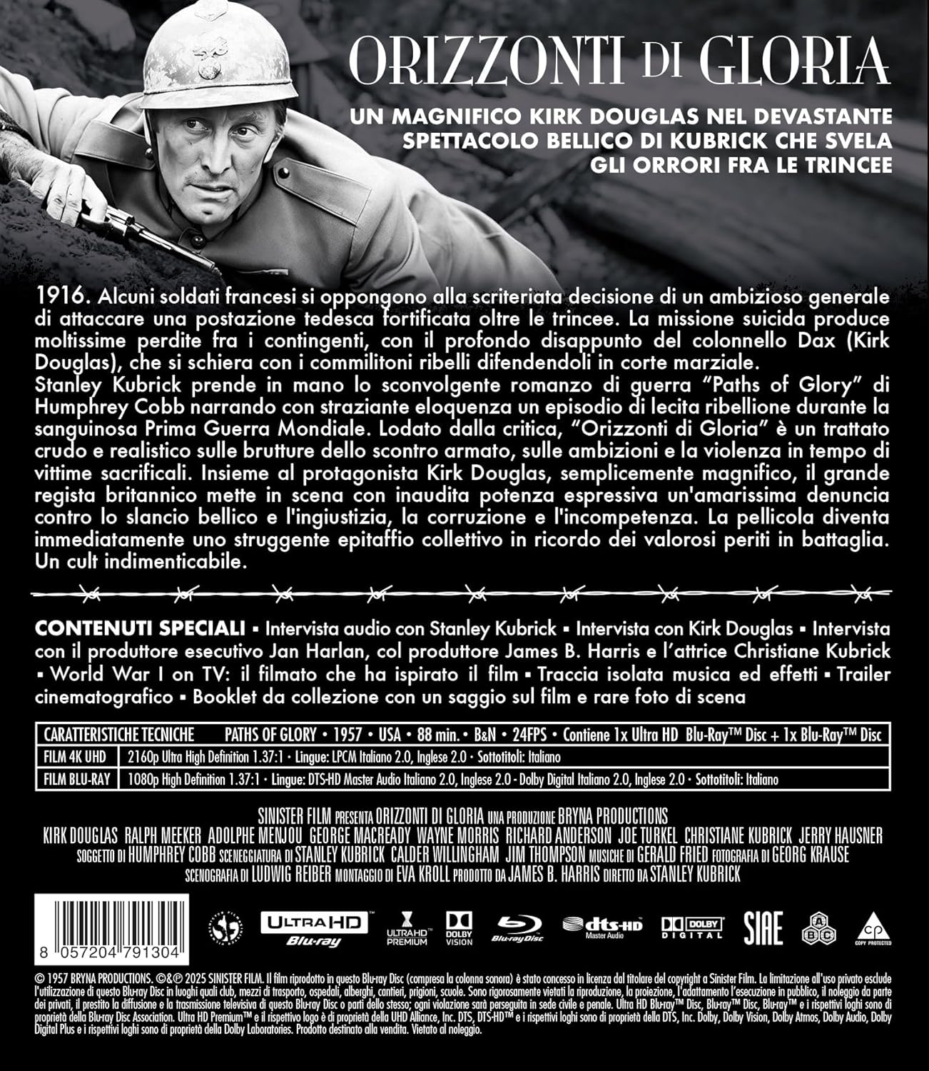 Orizzonti Di Gloria (4K Uhd + Blu-Ray Special Edition