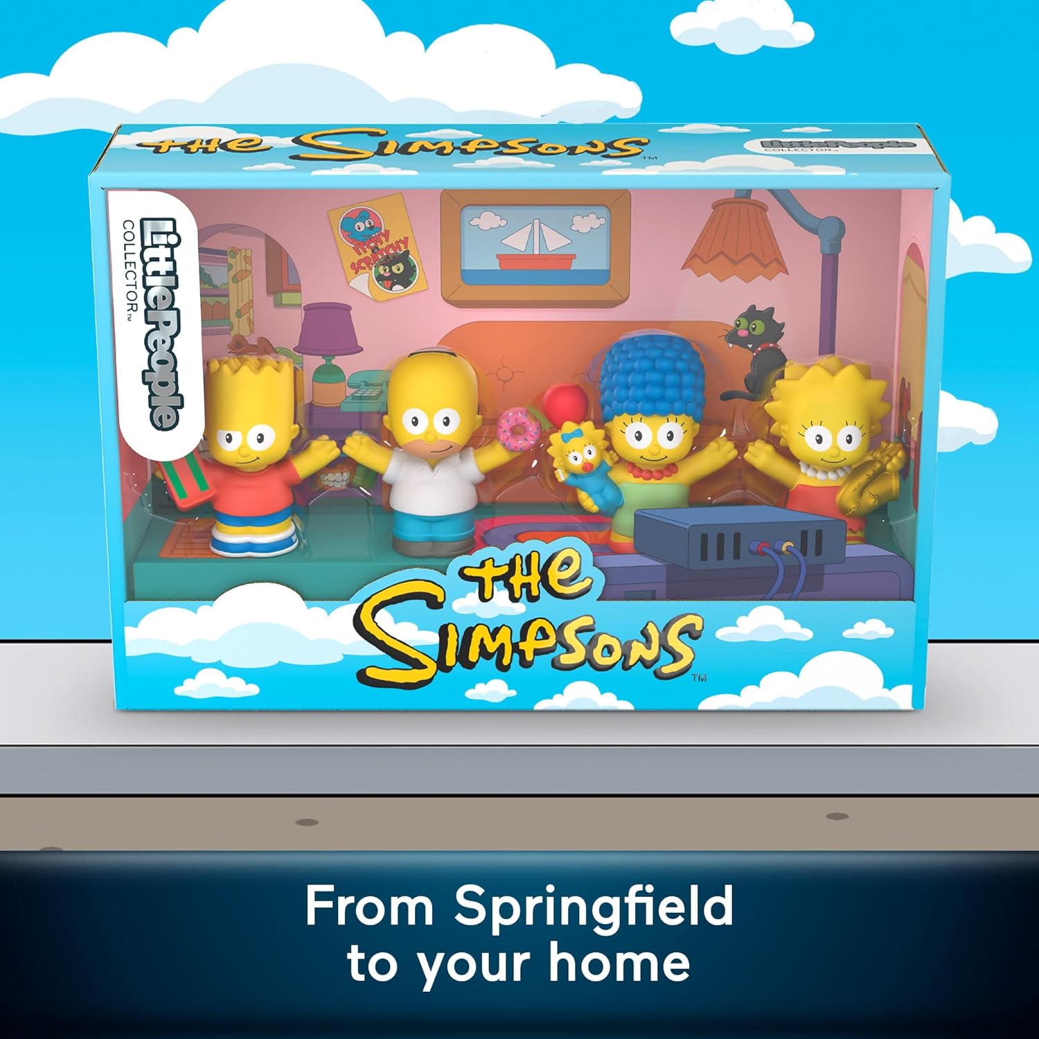 Little People Collector The Simpsons Set, 4 Figures in Display Package