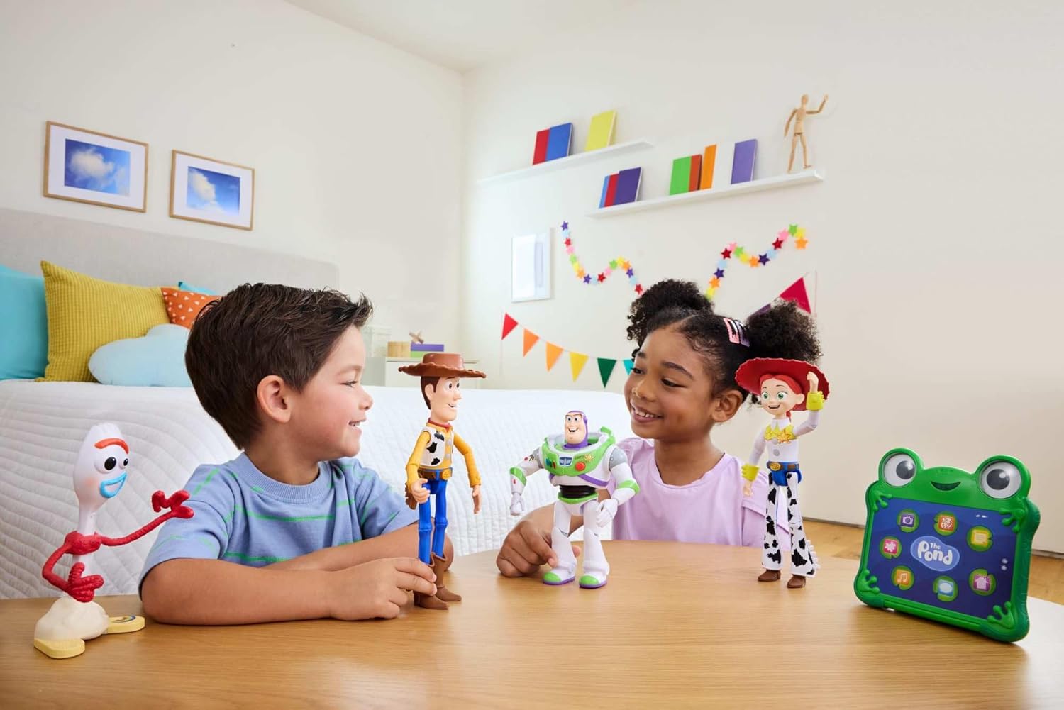 Mattel Disney and Pixar Toy Story 5 Interactables Talking Figures, 7 Inch Playscale, Movie Phrases & Converses with Others in Line, Characters Vary, JKV25