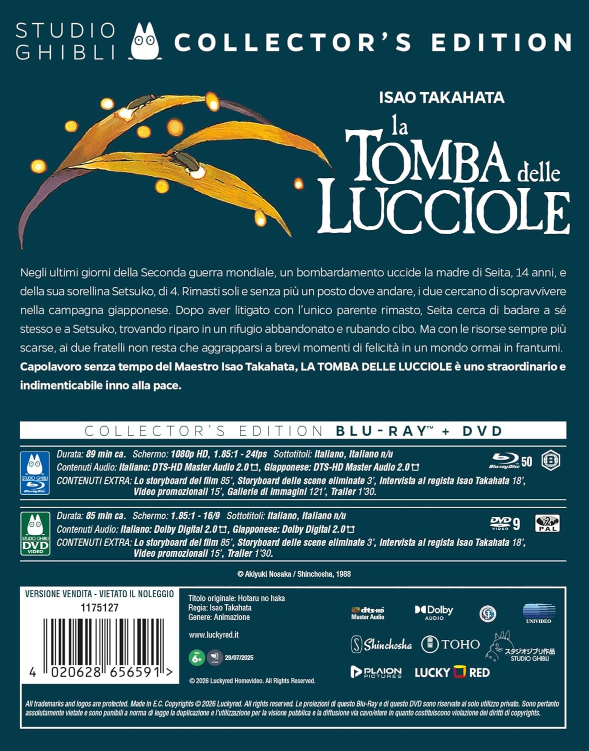 Tomba Delle Lucciole (La) (Steelbook) (Blu-Ray+Dvd)) - (Italian Import)