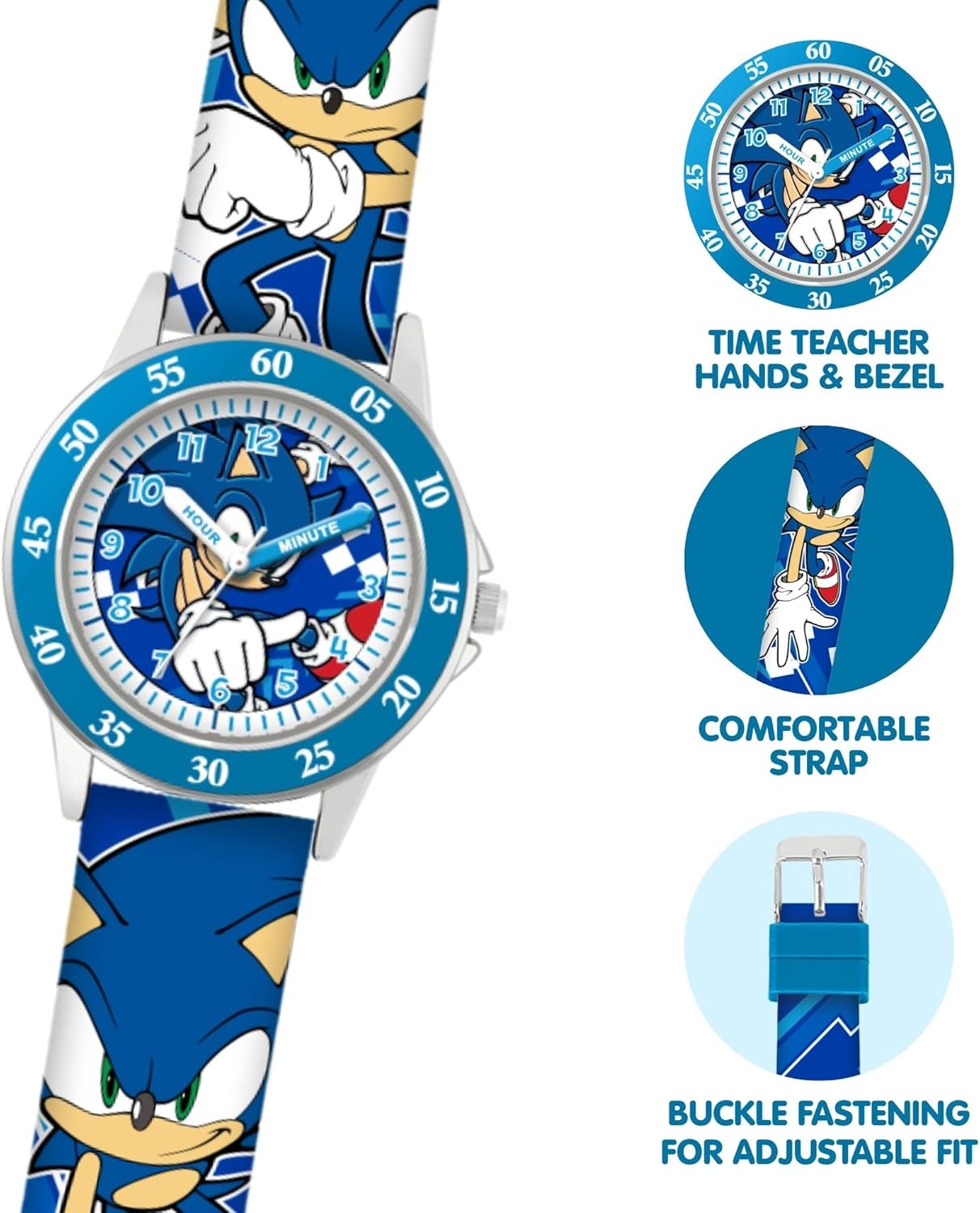 Accutime Sonic Kids Time Teacher Watch