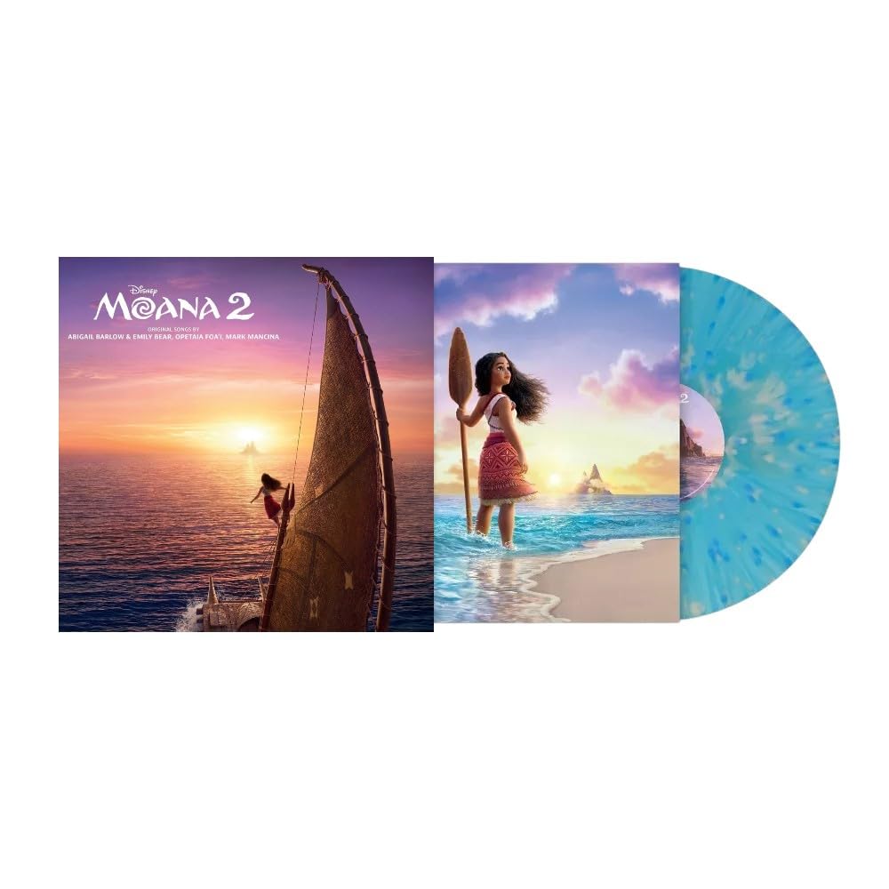 Moana 2 Soundtrack Exclusive Limited Blue Splatter