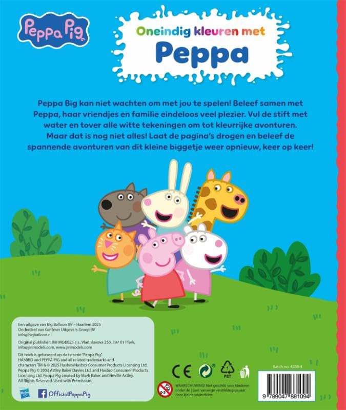 Oneindig kleuren met Peppa