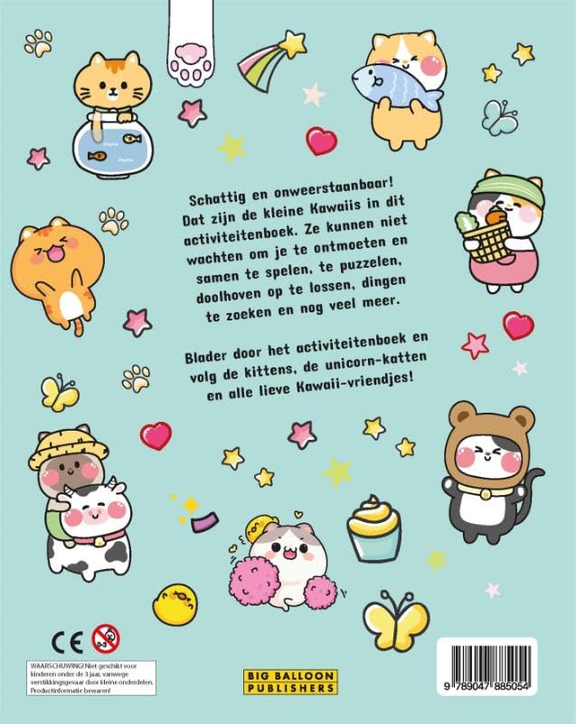 Gottmer Uitgevers Groep - Kawaii kittens & friends Activiteitenboek