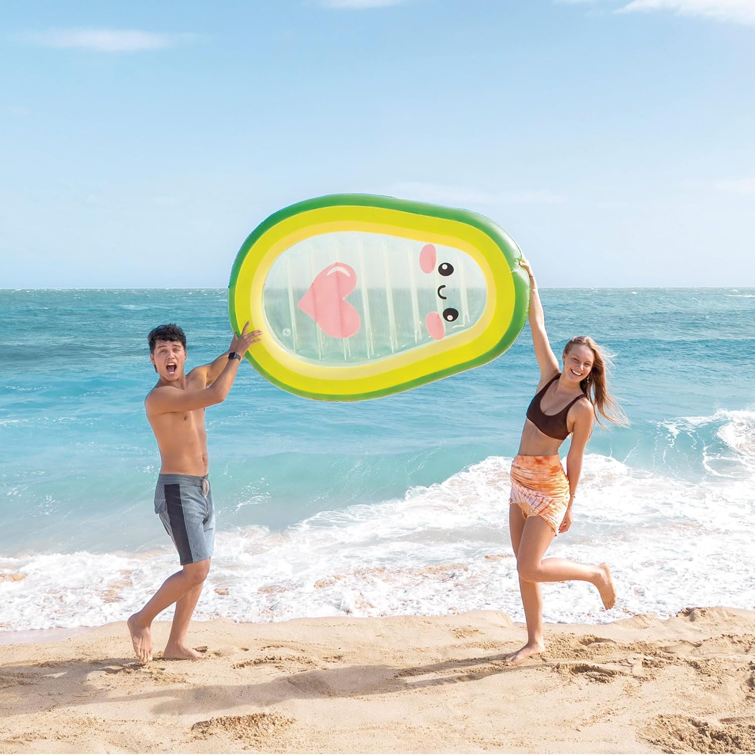 Intex - Avocado Buddy Float, 165X114 Cm (58739)