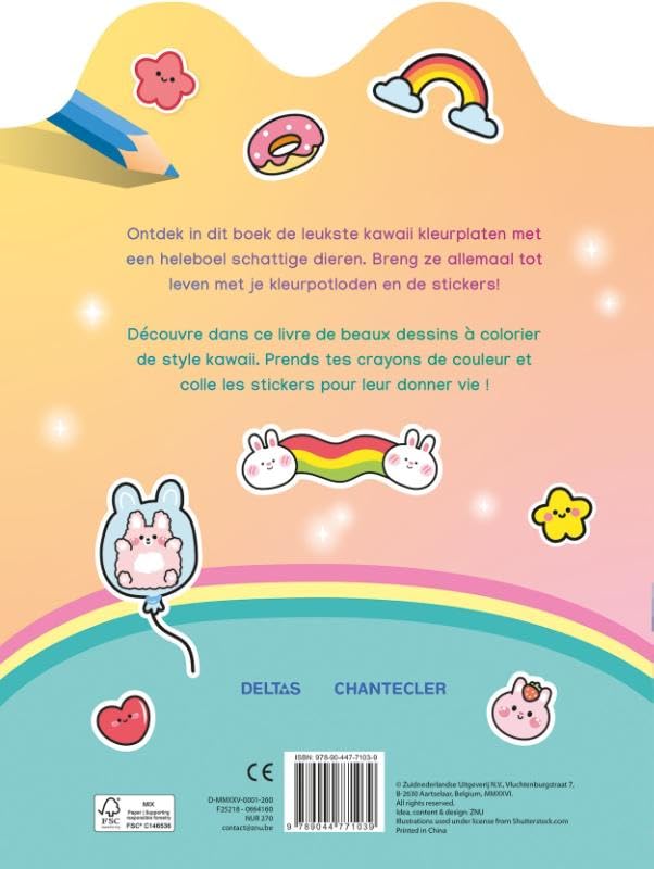 Kawaii - Color & Sticker Fun