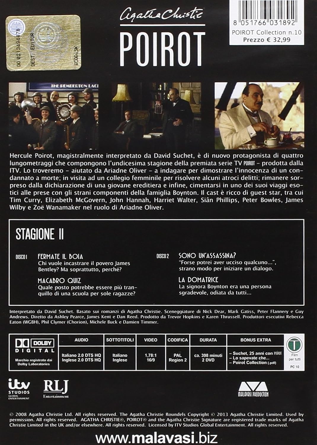 Poirot - Stagione 11 (2 Dvd) (Ed. Restaurata 2K