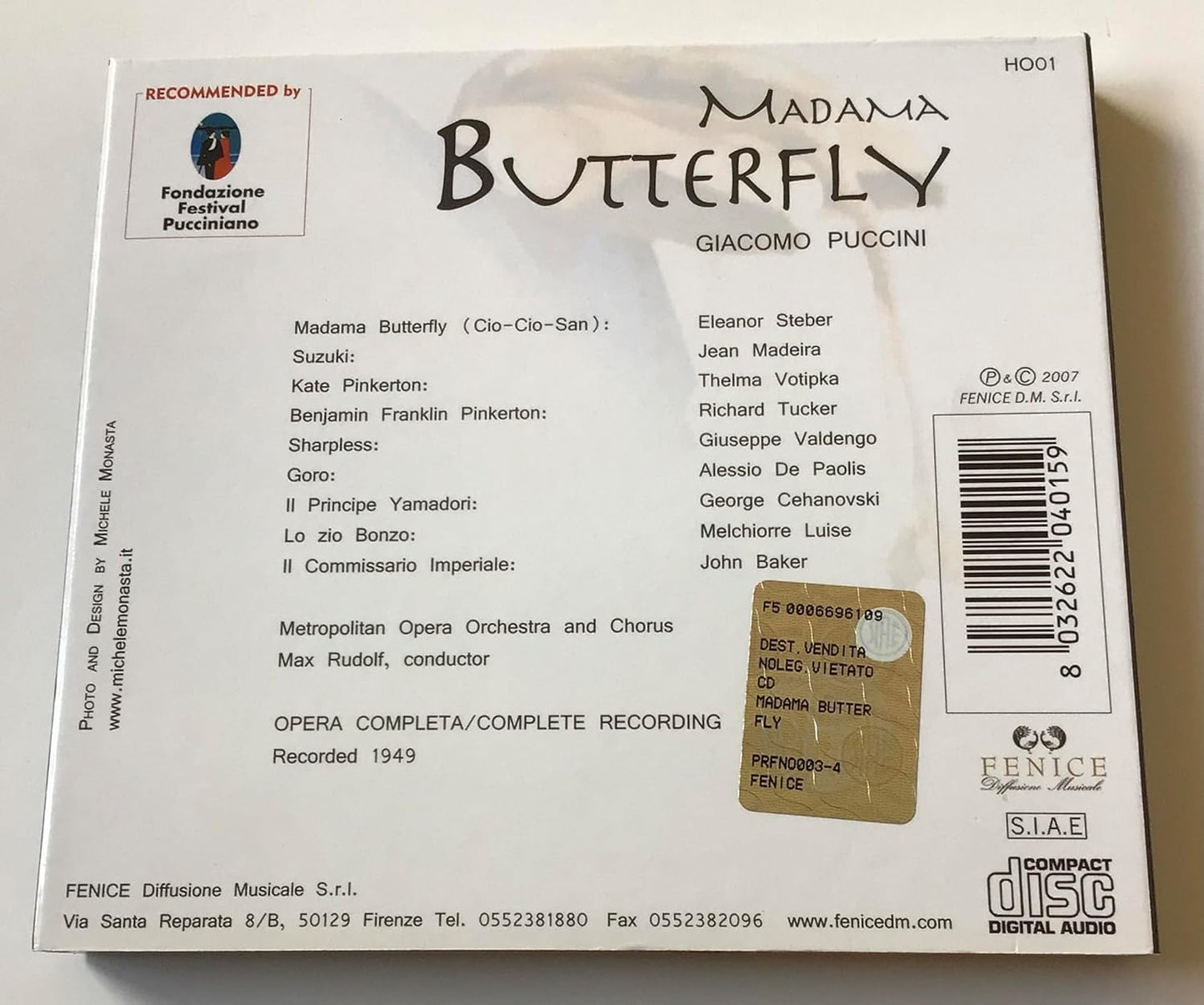 Giacomo Puccini - Madama Butterfly (2 Cd)
