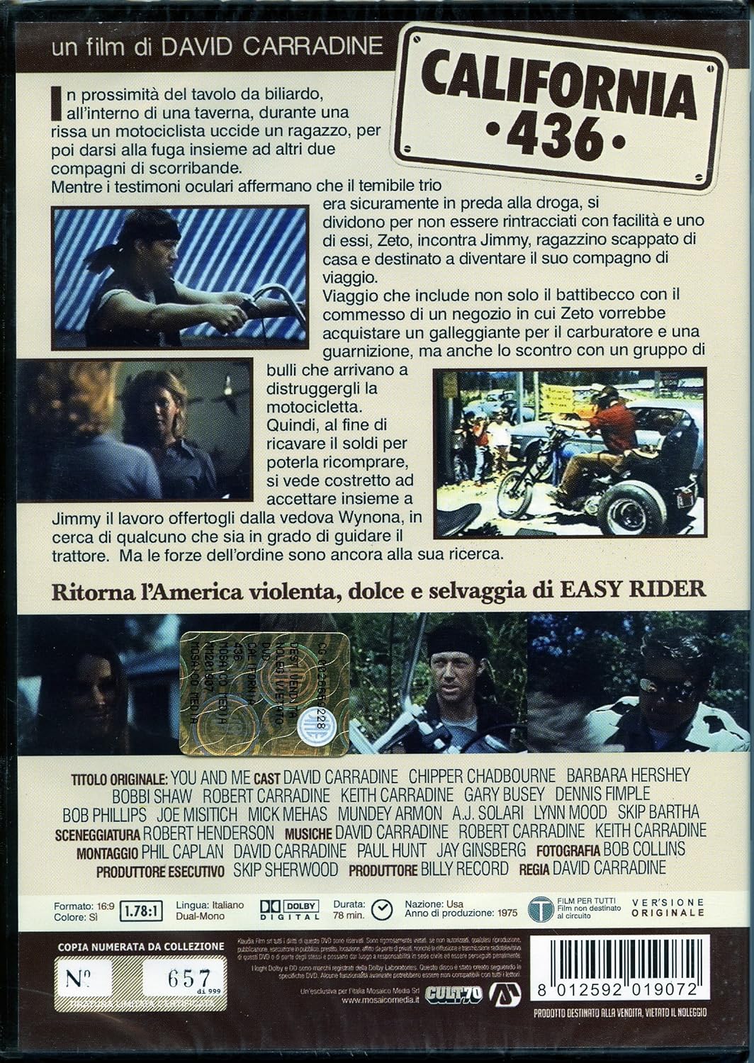 California 436 (Ed. Limitata E Numerata