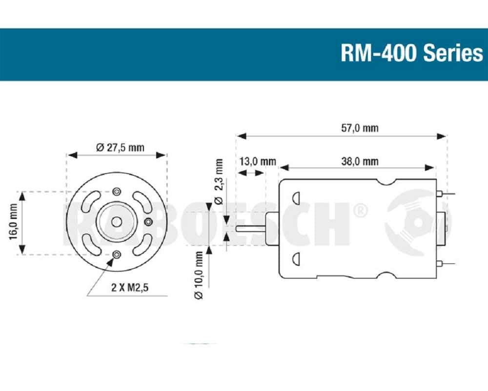 Electric Engine Blue RM 430 12V