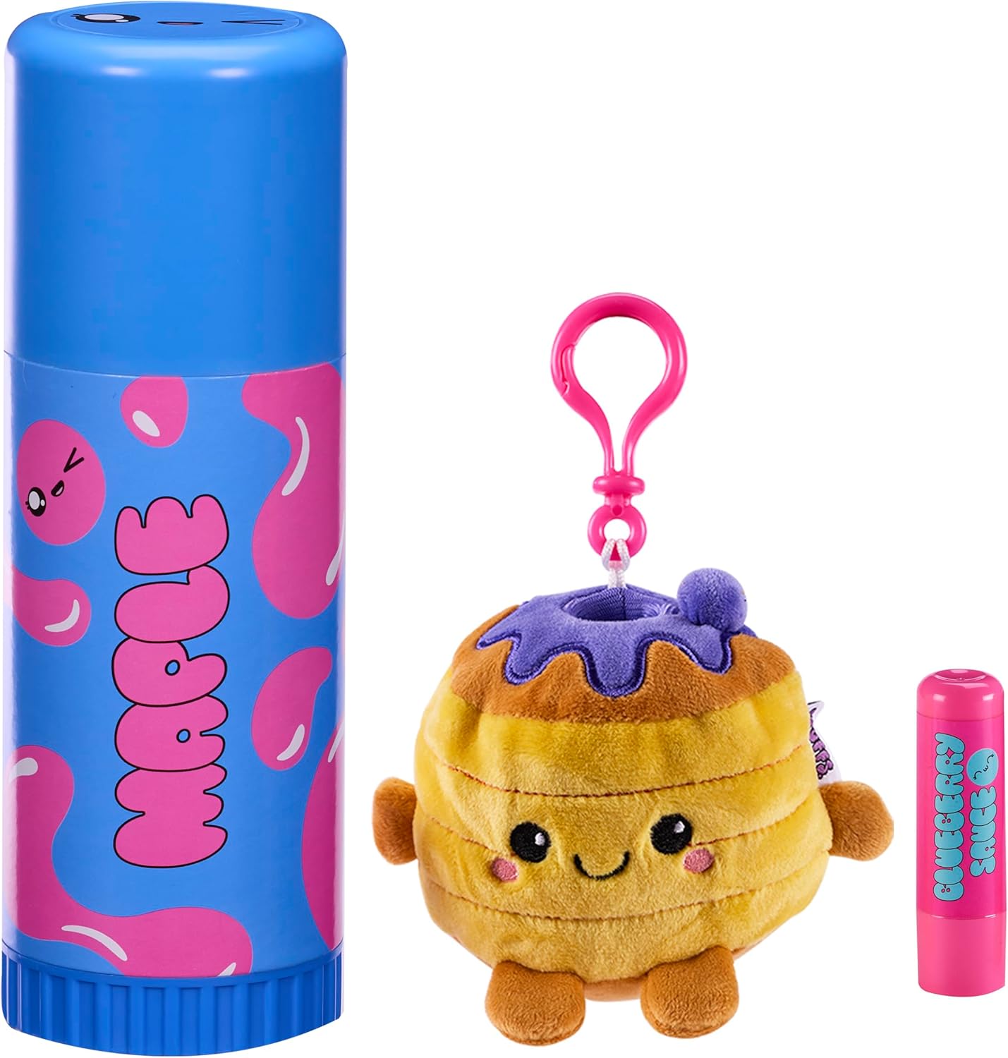 Trendy Self-Care Toycessories. Stuffie with Keychain & Matching Lip Balm Set, STYLES MAY VARY