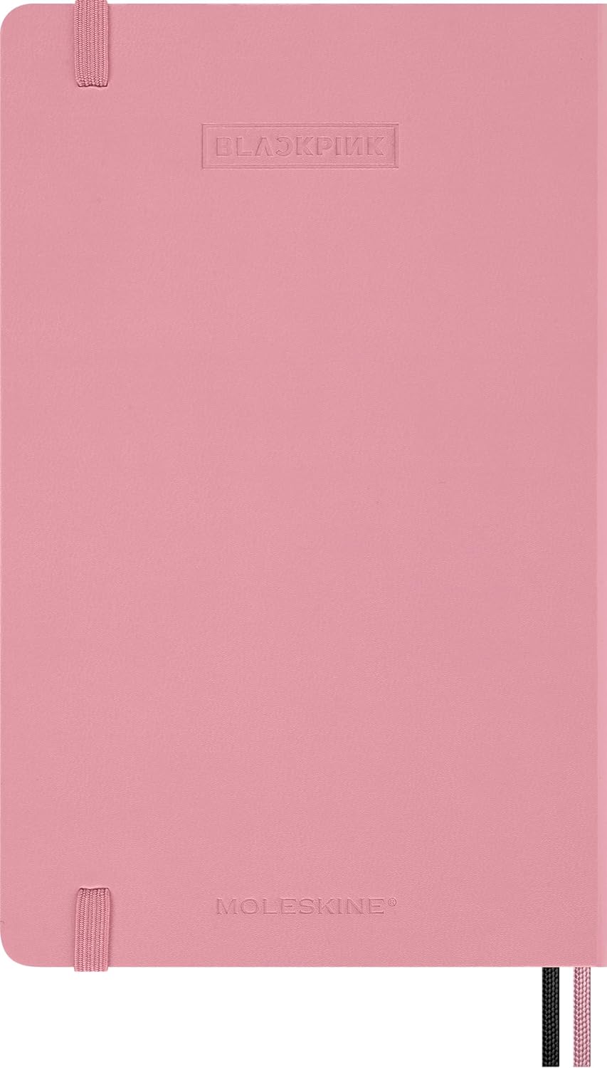 Moleskine x BLACKPINK Weekly Planner 2026 2027-18-Month Horizontal Planner with Hard Cover and Elastic Closure, Large Size 13 x 21 cm