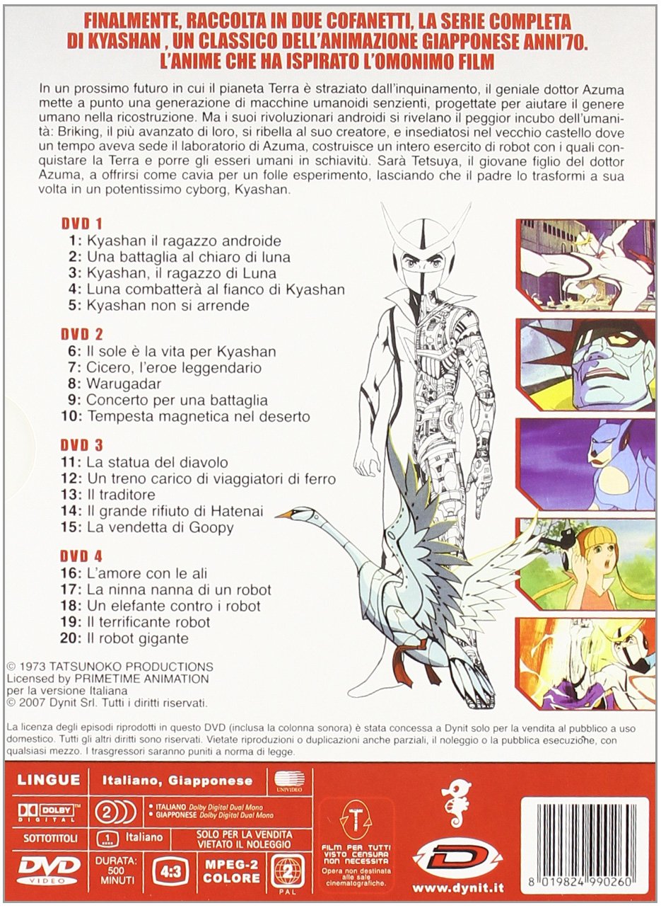 Kyashan Il Ragazzo Androide - Serie Completa #01 (4 Dvd)