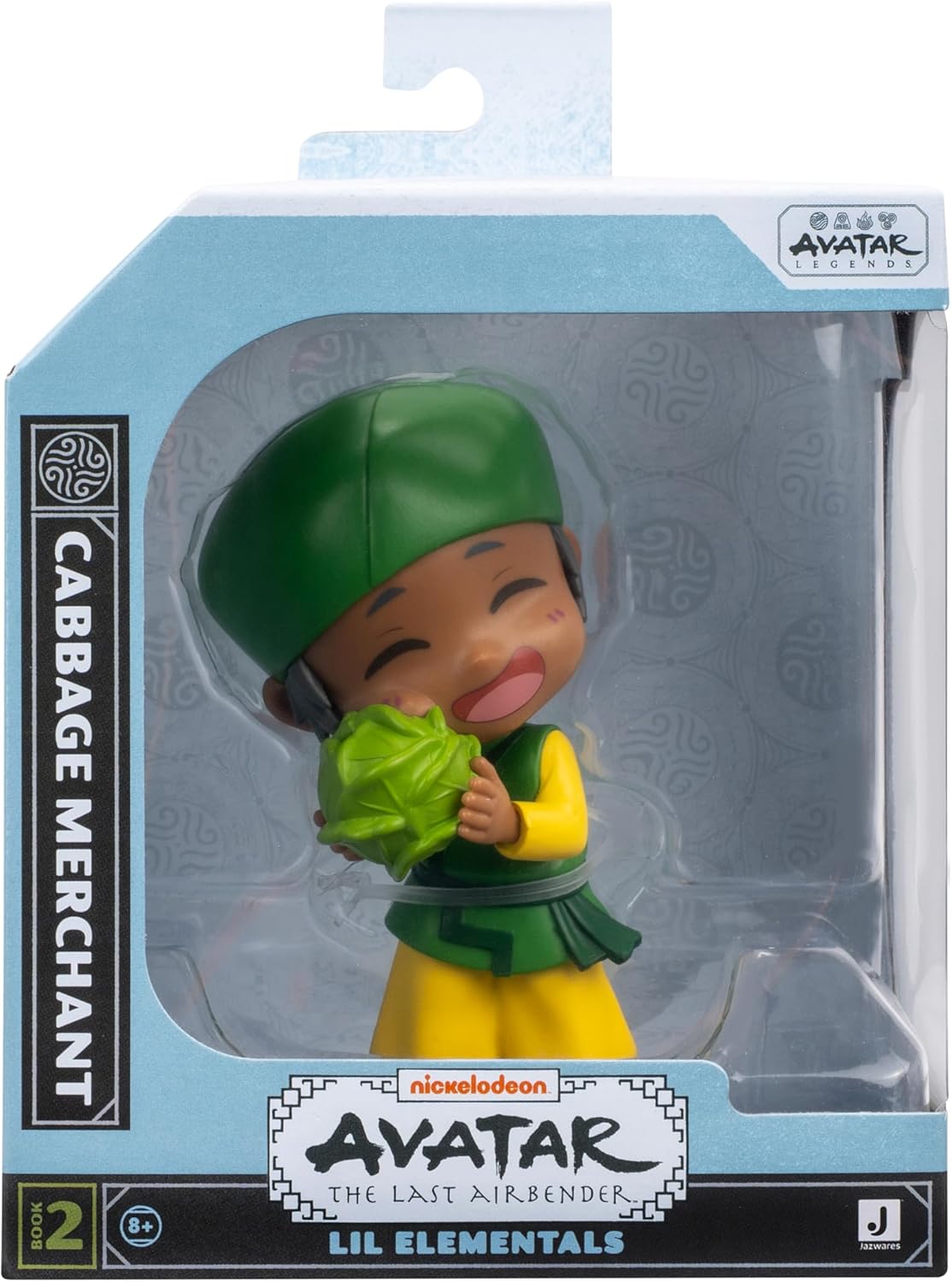 Avatar: The Last Airbender Cai - 4-Inch Mini Figure in Kawaii Style in Dynamic Pose with Display Base