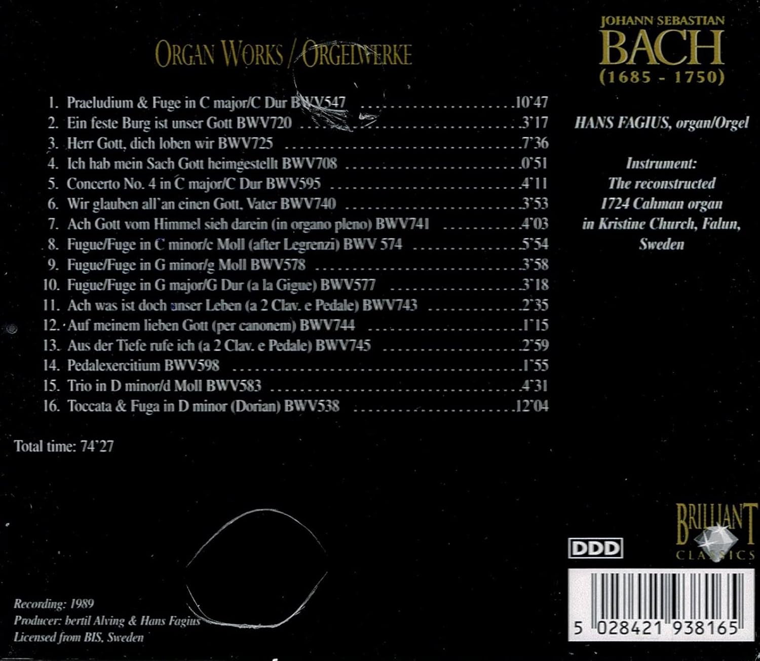 Bach edition Organ Works/ Orgelwerke
