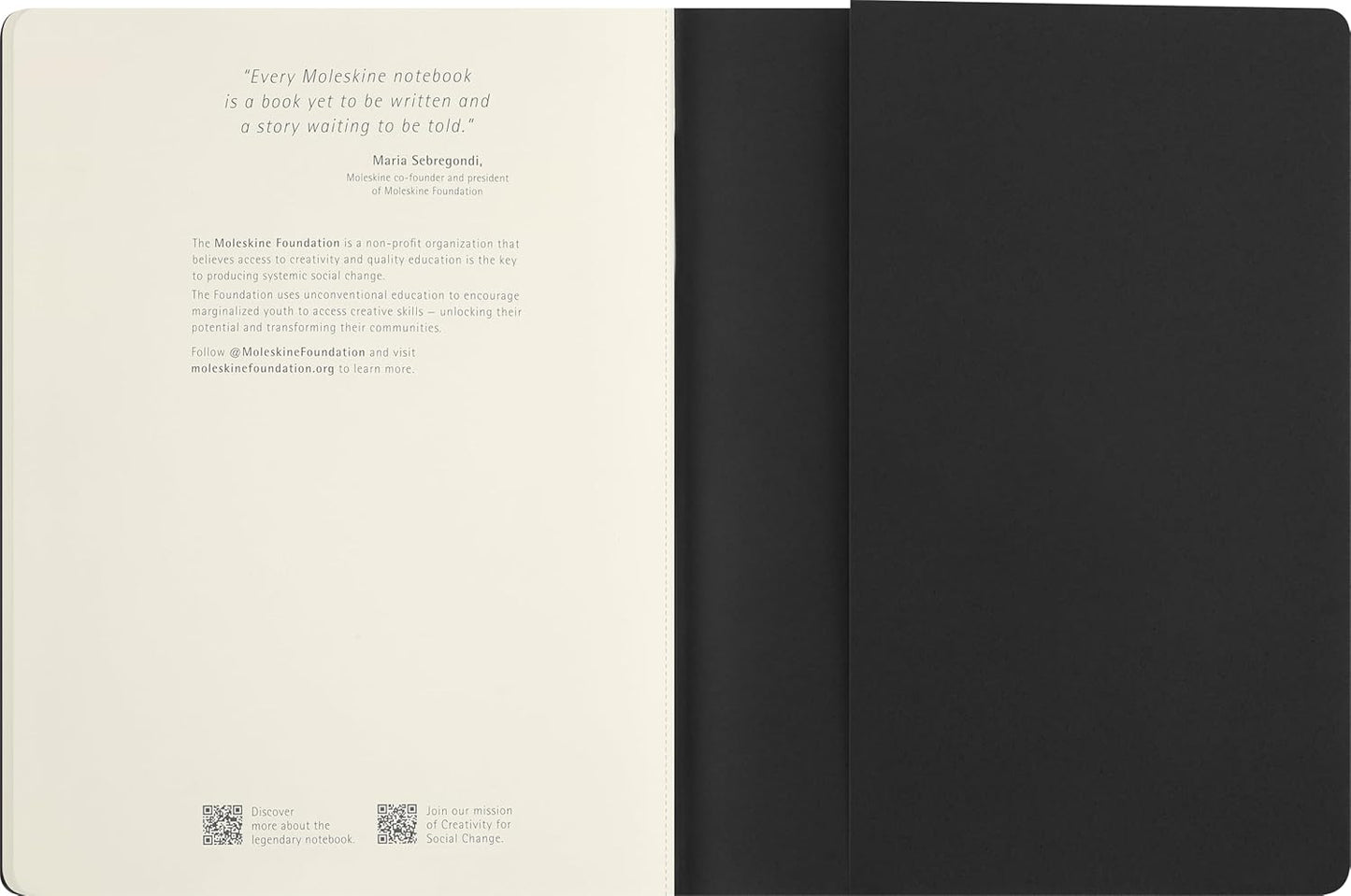 Moleskine x BLACKPINK Volant Notebook - Blank Pages with Flexible Covers, 16 Detachable Sheets, Extra Large Size 19 x 25 cm