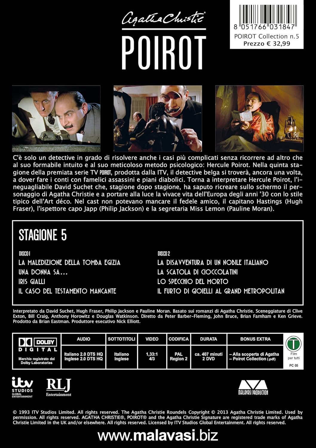 Poirot - Stagione 05 (2 Dvd) (Ed. Restaurata 2K