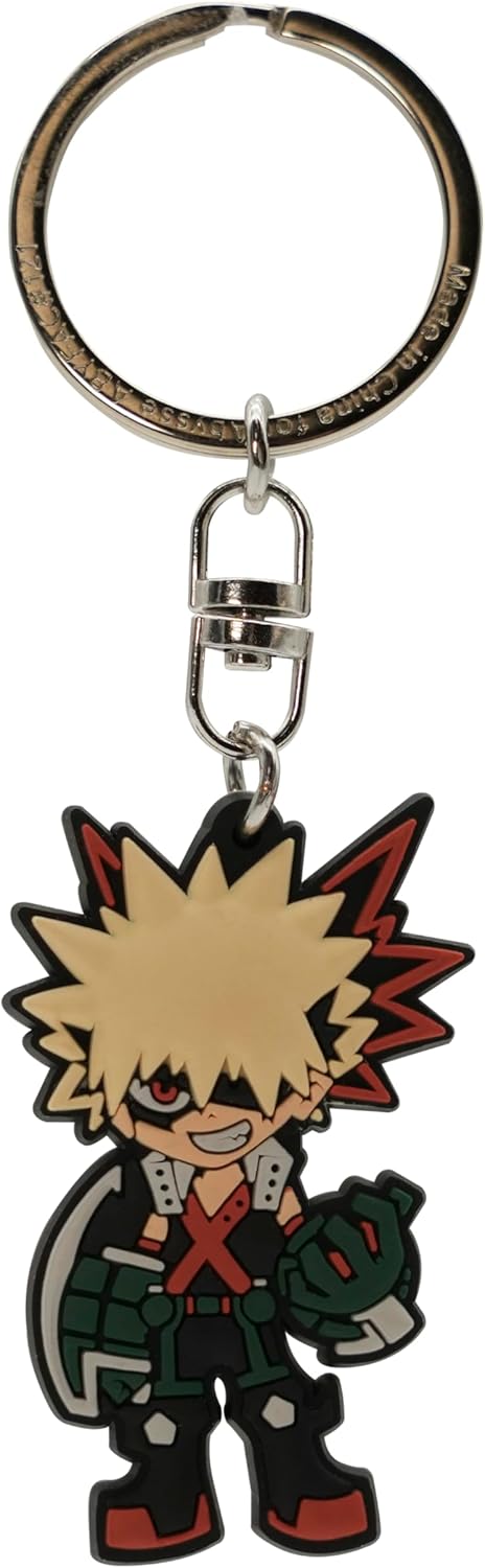 ABYSTYLE My Hero Academia Merch MHA Merch Bakugo Keychain Anime Keychain PVC Anime Accessories for Fans