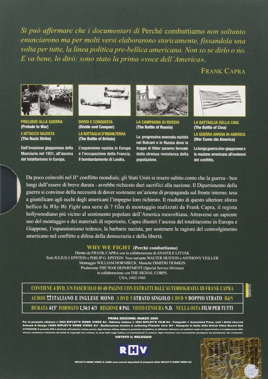 Why We Fight Vol.1 (Box 4 Dvd