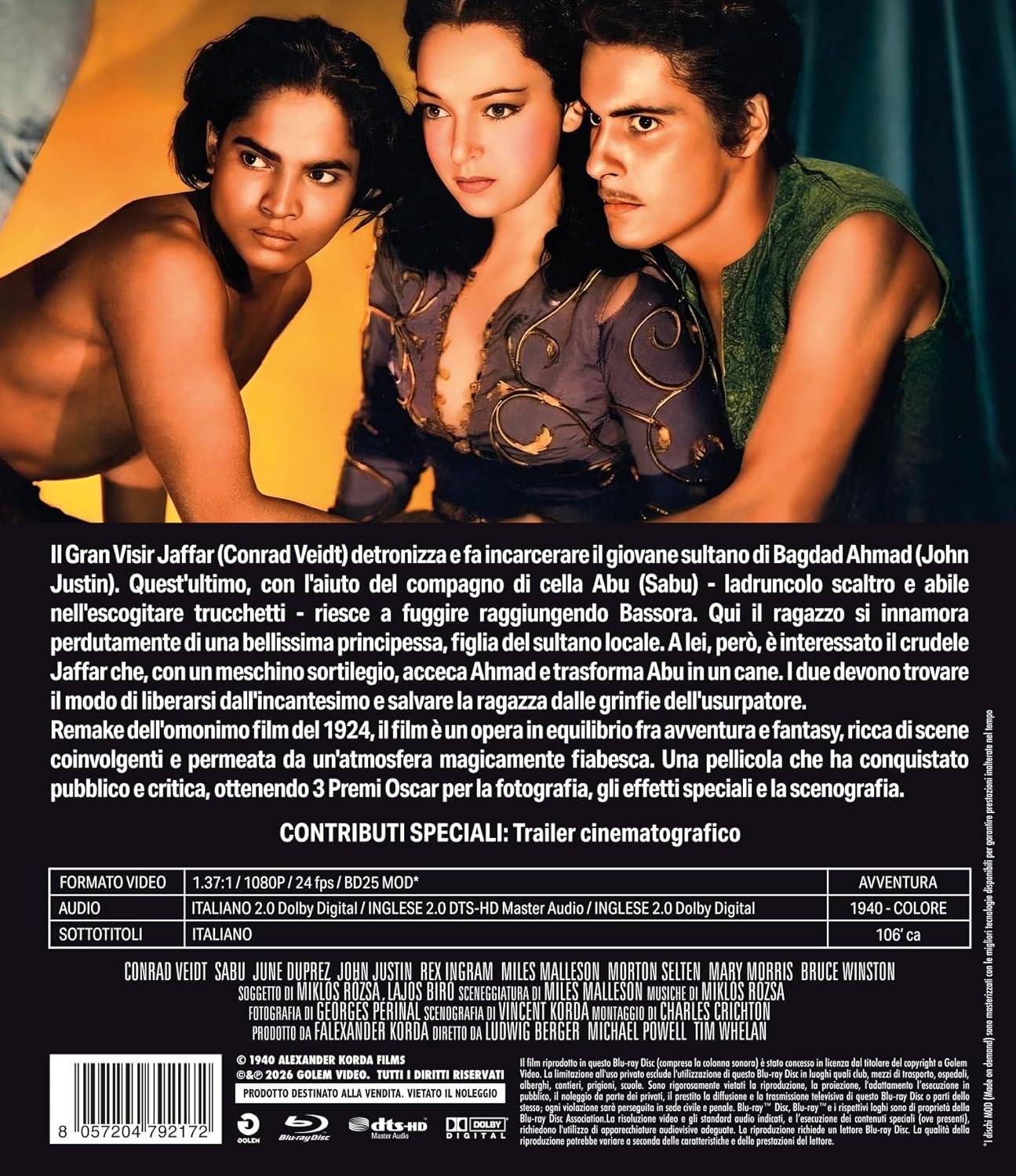 Ladro Di Bagdad (Il) (Blu-Ray Mod) - (Italian Import)
