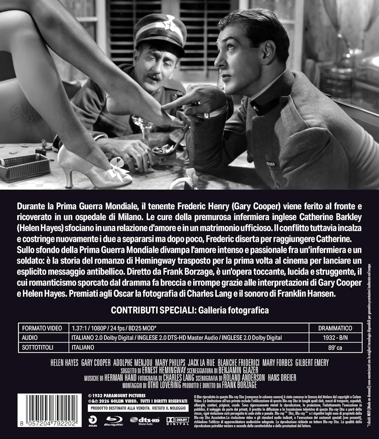 Addio Alle Armi (Blu-Ray Mod) - (Italian Import)