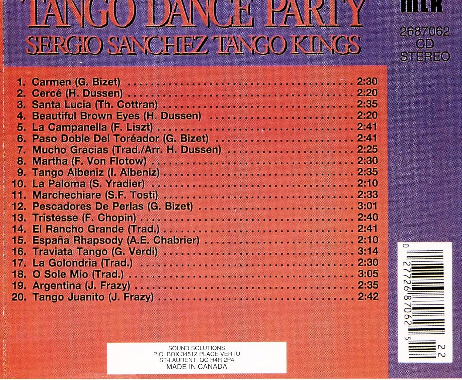 Sergio Sanchez Tango Kings - Tango Dance Party