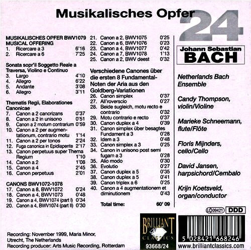 Bach Edition - Musikalisches Opfer