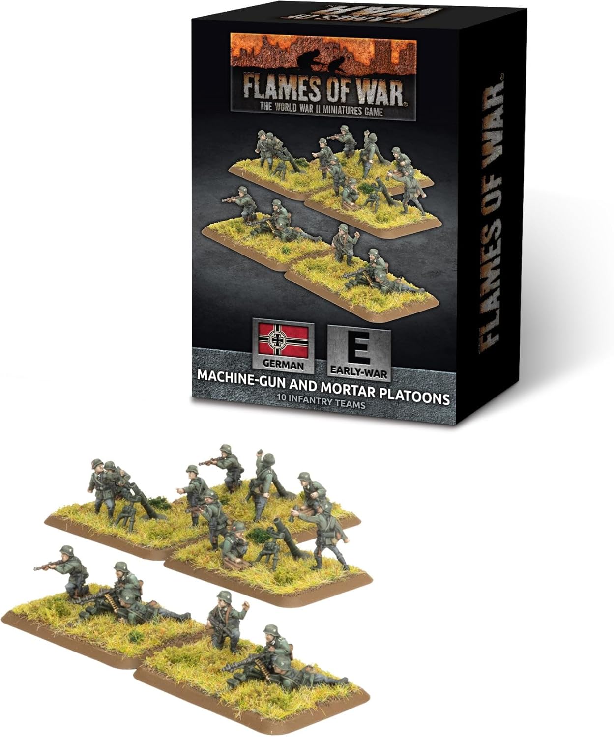 Flames of War: GBX203 HMG and Mortar Platoons (Early, Plastic