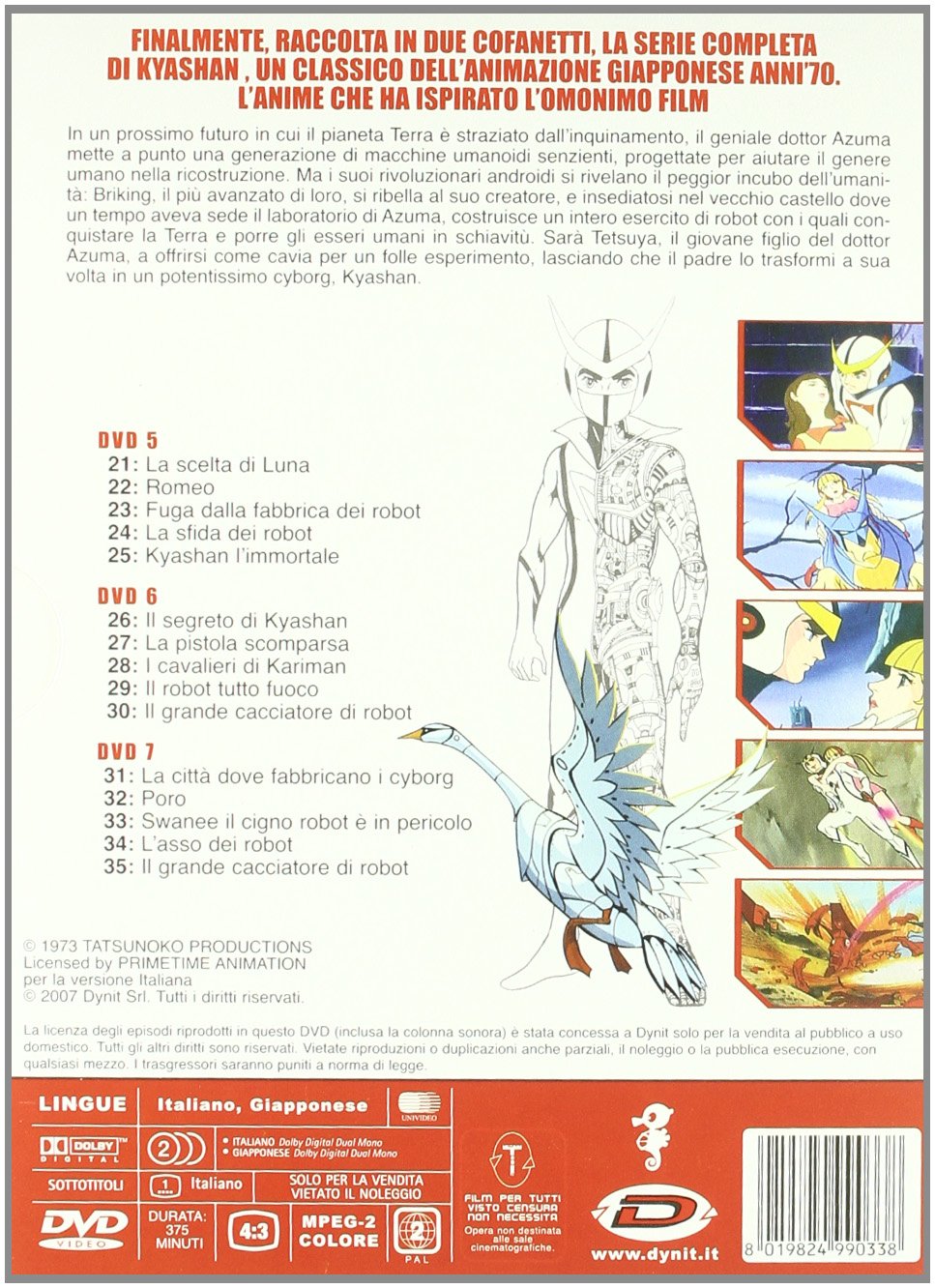 Kyashan Il Ragazzo Androide - Serie Completa #02 (3 Dvd)