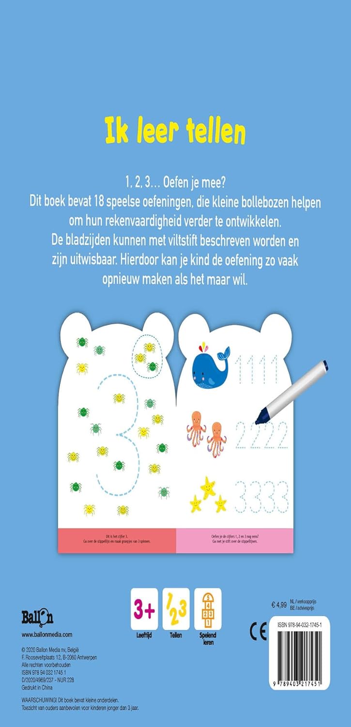 Standaard Uitgeverij - Ik Leer Tellen 3+