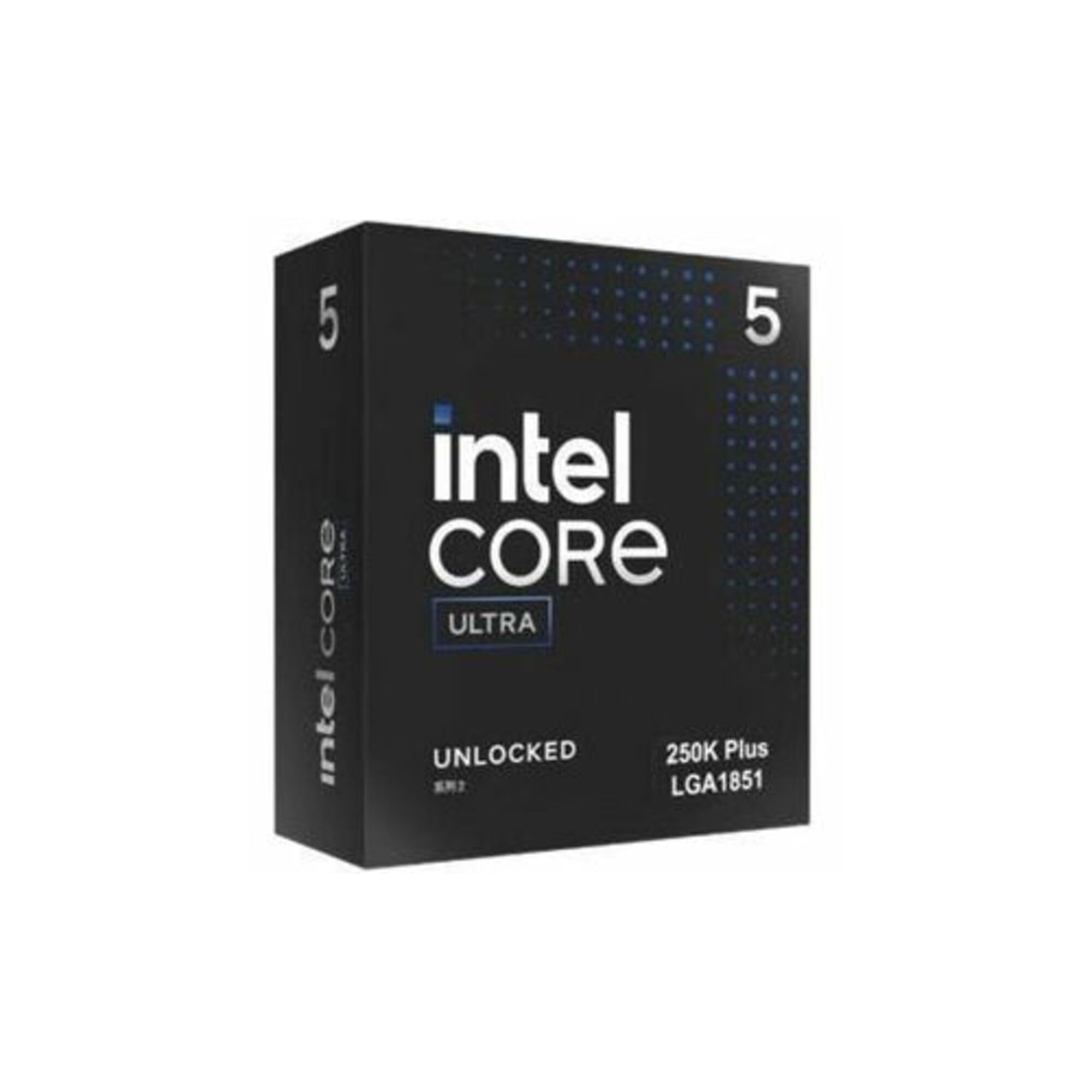 Intel Core Ultra 5 Processor 250K Plus, up to 5.3 GHz, LGA1851 Socket, PCIe 5.0, DDR5 Support, 125W TDP