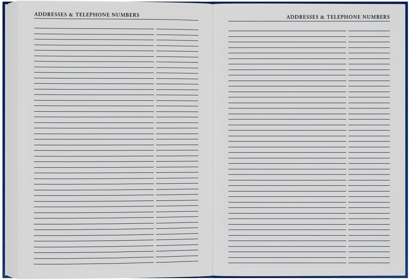 2026-2027 Mid/Academic Year Planner - 13 Month A4 Day-to-Page with Appointments - Collins Debden Desk Diary Black (44M.99-2627