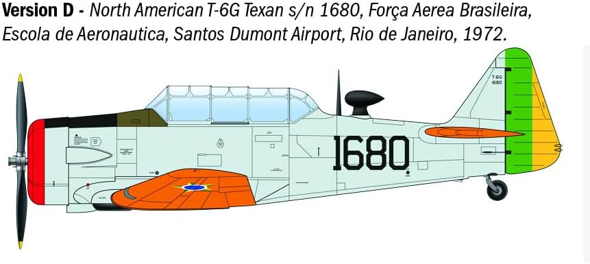 Italeri 92652 T-6G Texan 1:48 Scale Plastic Model Kit/Model Assembly