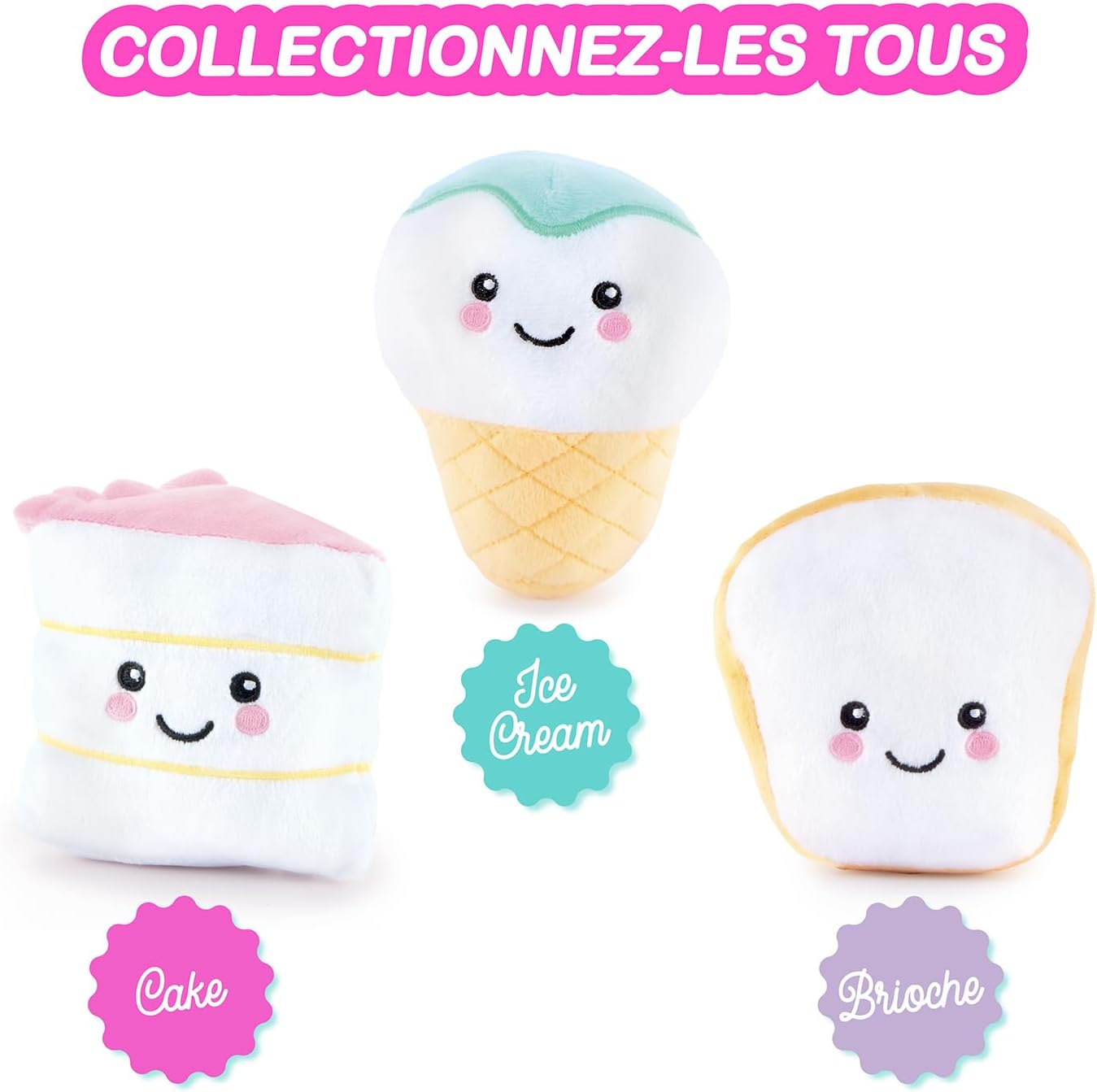 Canal Toys - AirbrushPlush - Food'Tastic Mini Plush Toy to decorate with scented felt-tip pens & stencils for children aged 6+ - Gift idea Decorate it infinitely - AIR 071 - Assortment