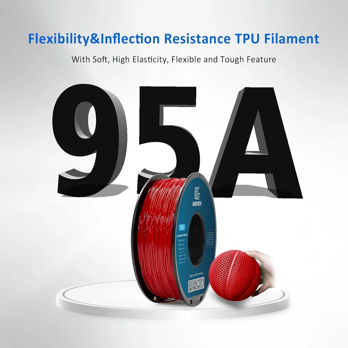 Geeetech - TPU Red (1.75mm - 1kg)