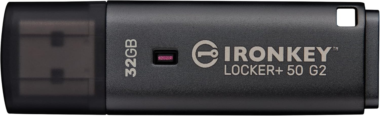 Kingston Technology IronKey 32GB Locker Plus 50 G2, FIPS 197, AES-256 (32GB IRONKEY LOCKER PLUS 50 G2