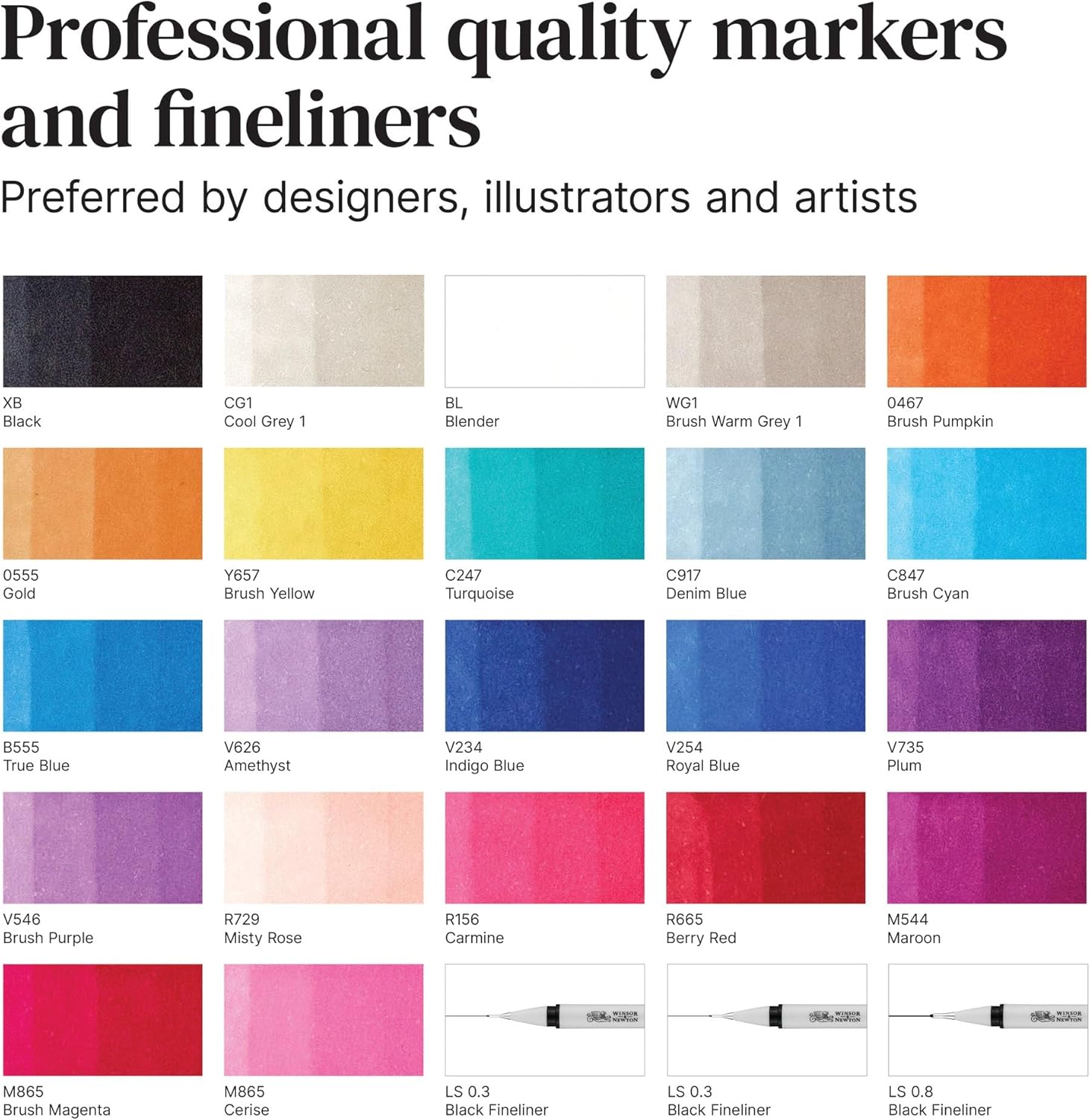 Winsor & Newton - Promarker Set, Modern Lettering 25Pcs+Walle (839997)