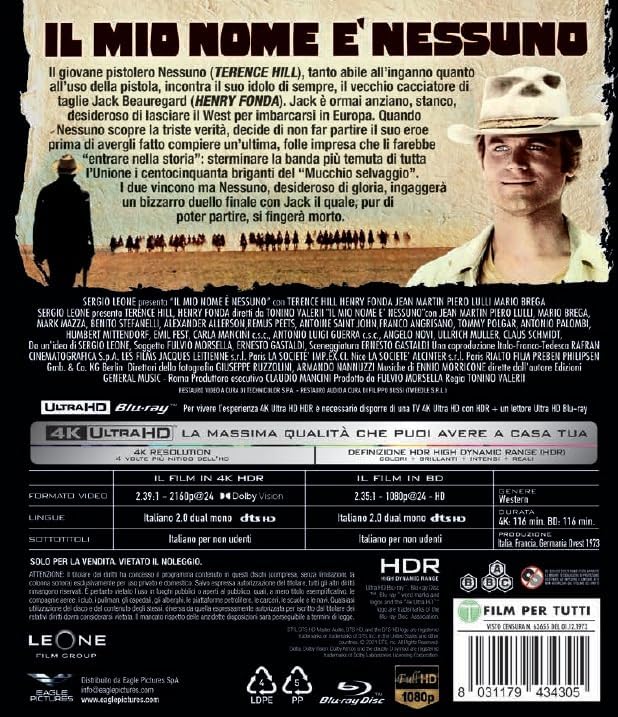 Blu-Ray 4K Uhd Mio Nome E' Nessuno (Il) (4K Ultra Hd+Blu-Ray Hd