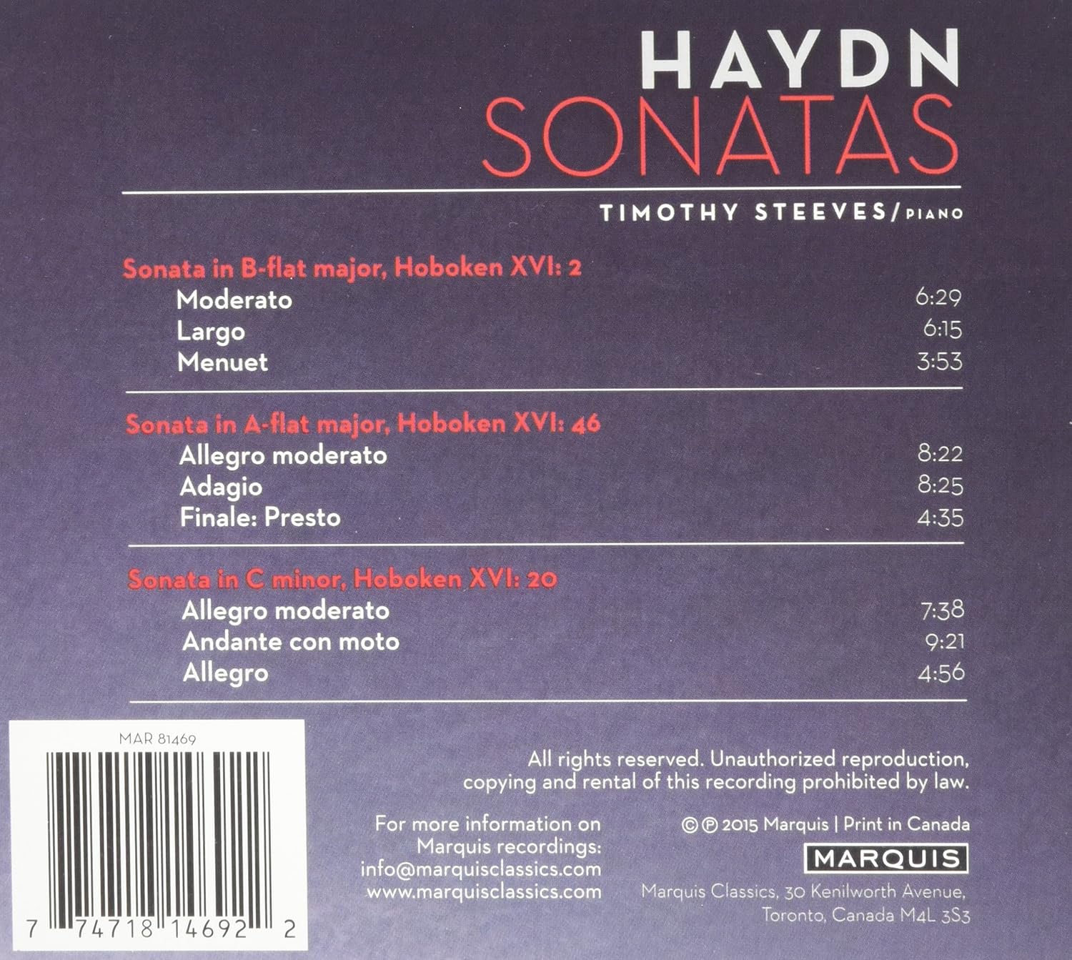 Piano Sonatas