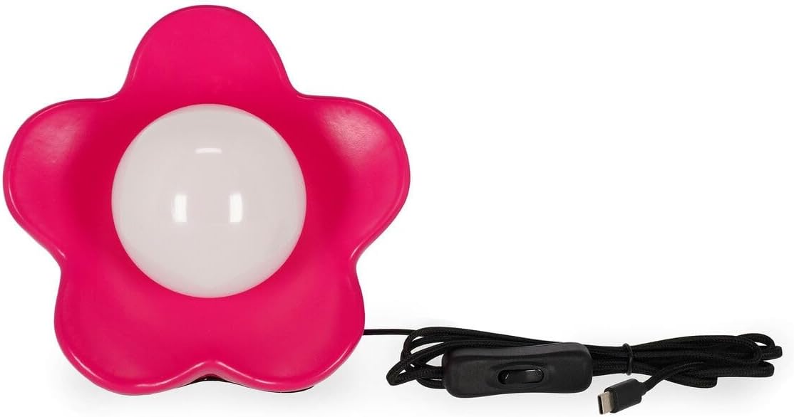 Legami LED Table Lamp – Matte Pink – Flower Power