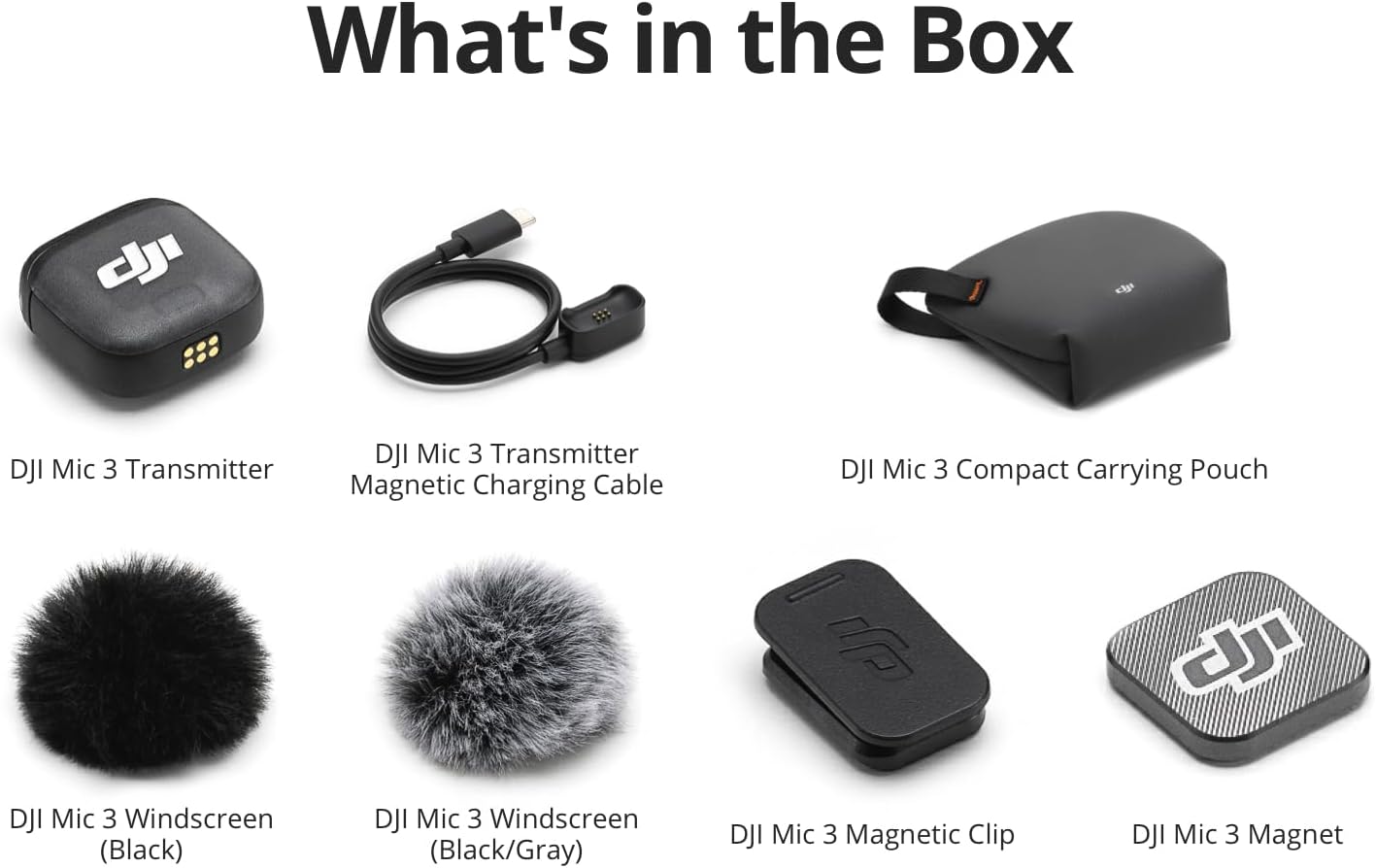 DJI Mic 3 Transmitter, Wireless Mini Microphone for iPhone/Camera/Android, Lightweight & Intuitive, Lavalier Microphone, 32-bit Float, Integrated Timecode, Vlog, Interview, Streaming