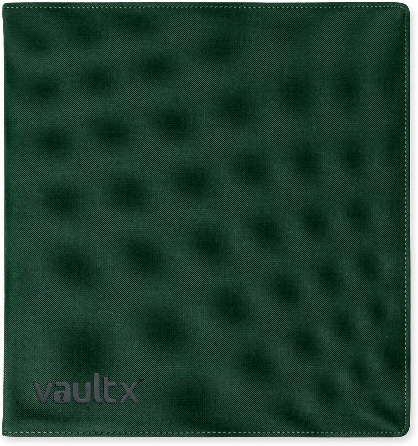 Vault X Slim Ring Binder, 540 Cards, fits 9 Pocket Pages, Exo-Tec Material, 3 D-Ring Folder, for Trading Cards (Green)