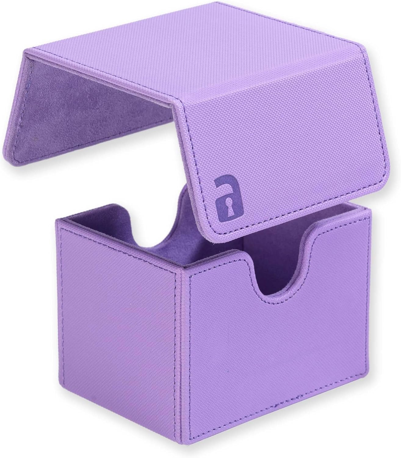 Vault X Trading Card Sideloading Deck Box, 100+ sleeved cards, Premium Exo-Tec Material, Card Holder Storage Box, Detachable Magnetic Lid, for MTG Commander Game, TCG (Purple