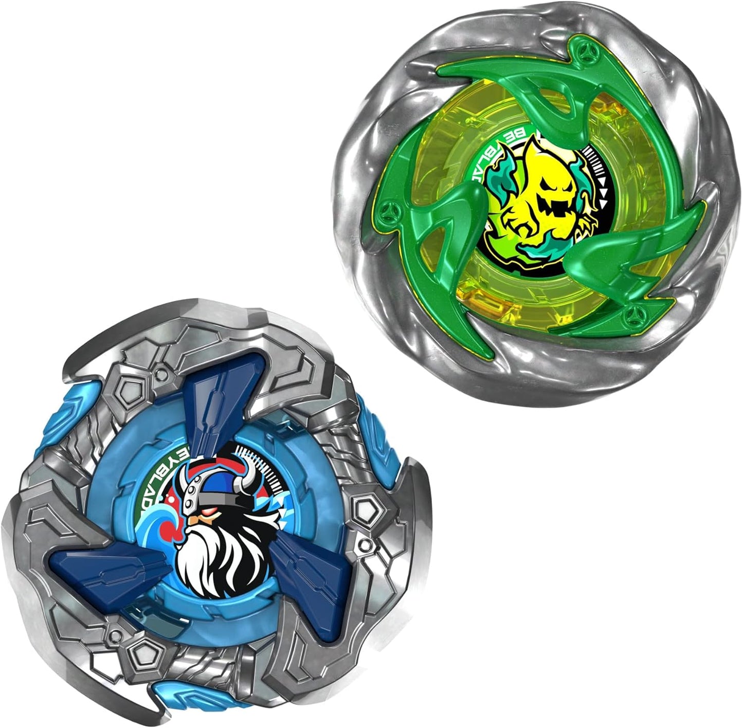 Beyblade X Circle Ghost 4-60LR UX & Hack Viking 4-55O UX Takara Tomy Dual Pack Set with 2 Right-Spinning Tops, Battling Tops Game Toys, Ages 8+
