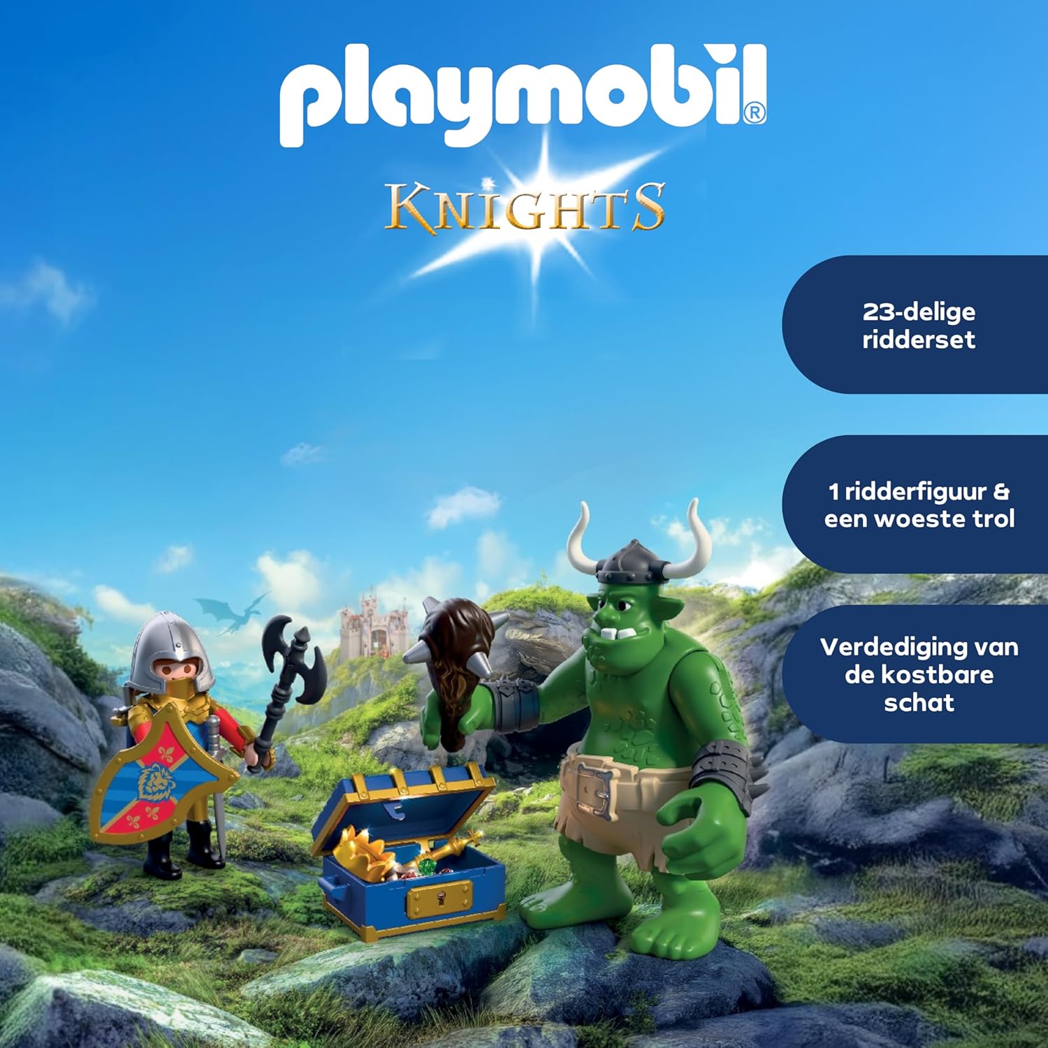 Playmobil – Troll With Lion Knight Treasure (72116)