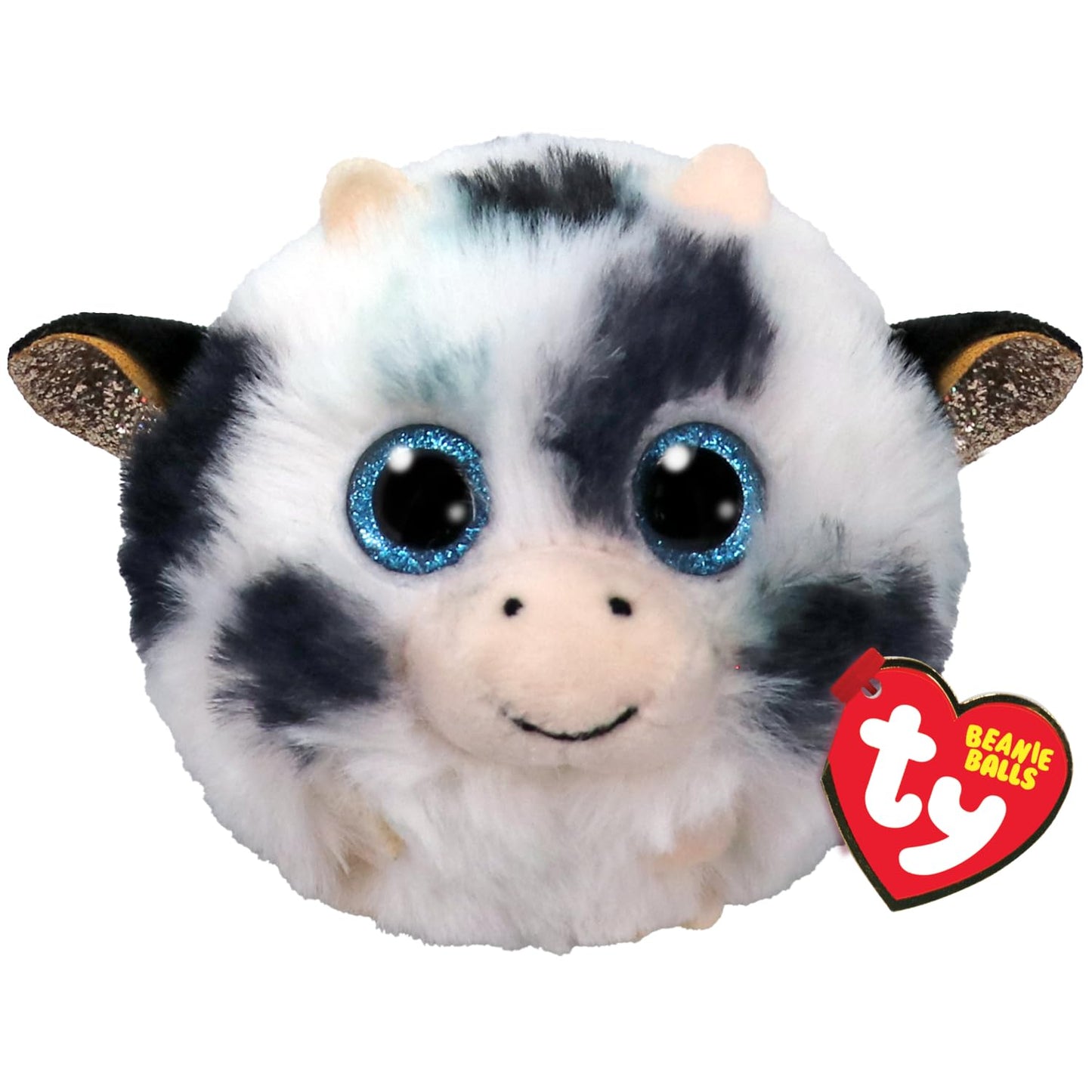 TY Moophy Cow Beanie Balls - Squishy Beanie Baby Soft Plush Toys - Collectible Cuddly Stuffed Teddy